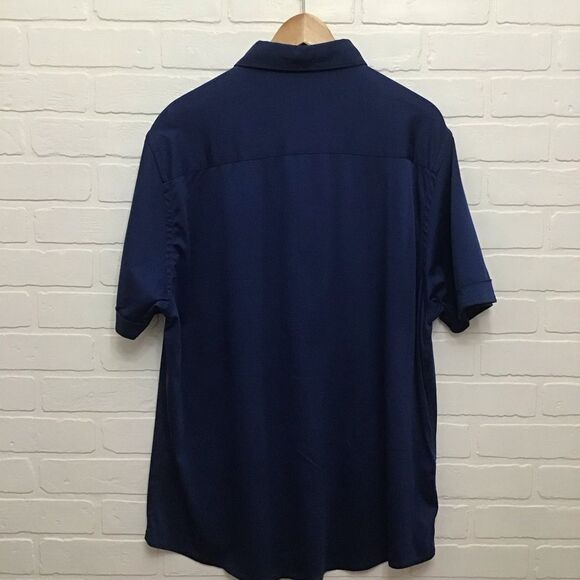 ANTHONY of London blue 100% cotton sleeveless button down shirt 3XL - Picture 7 of 16